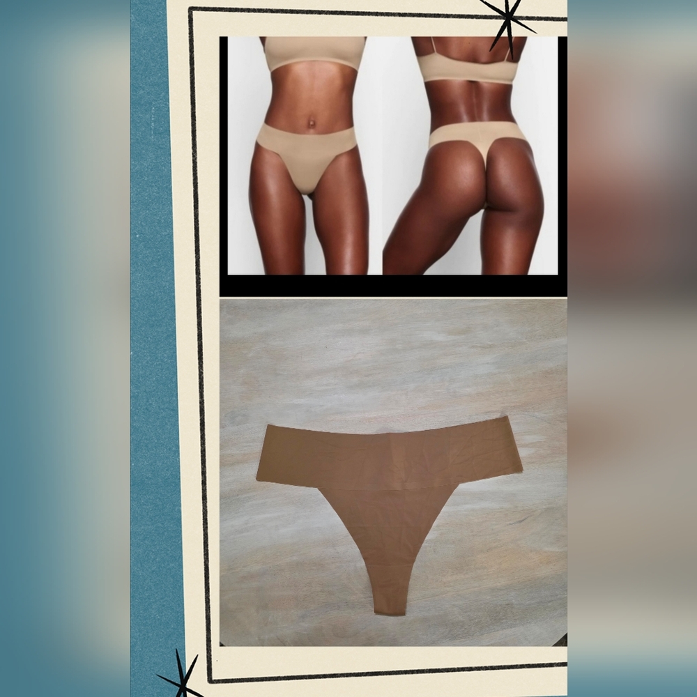 SKIMS Naked Dipped Thong, SIENNA Size 3X NWT